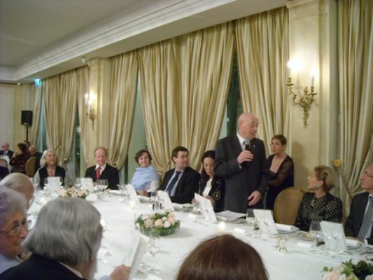 Madame Jeanne B. Barondeau invitée d'honneur à l'hôtel Bristol No 2